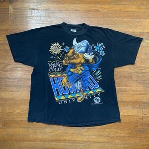 Vintage 90s Howard University Bison Stone Cold Graphic T-shirt Men's XL